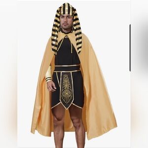 Men's Egyptian Pharaoh Costume in Black and Gold